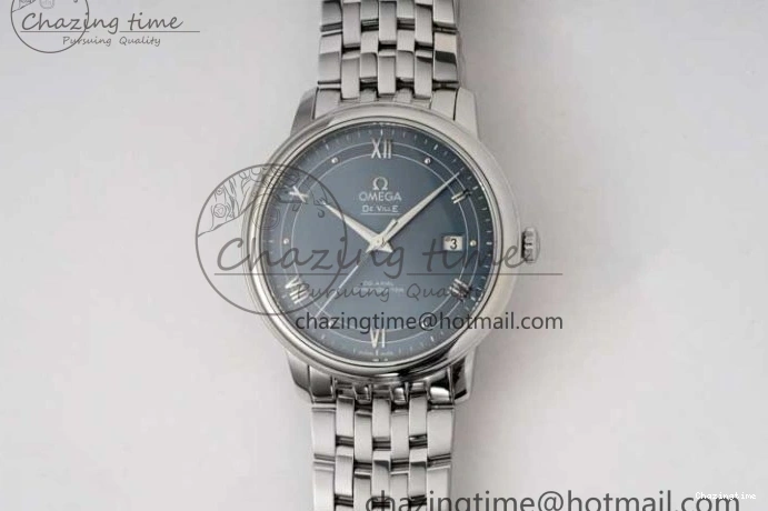 0301 De Ville SS DIWF 1:1 Best Edition Light Blue Dial SS Markers on SS Bracelet MIYOTA TopPick 7850